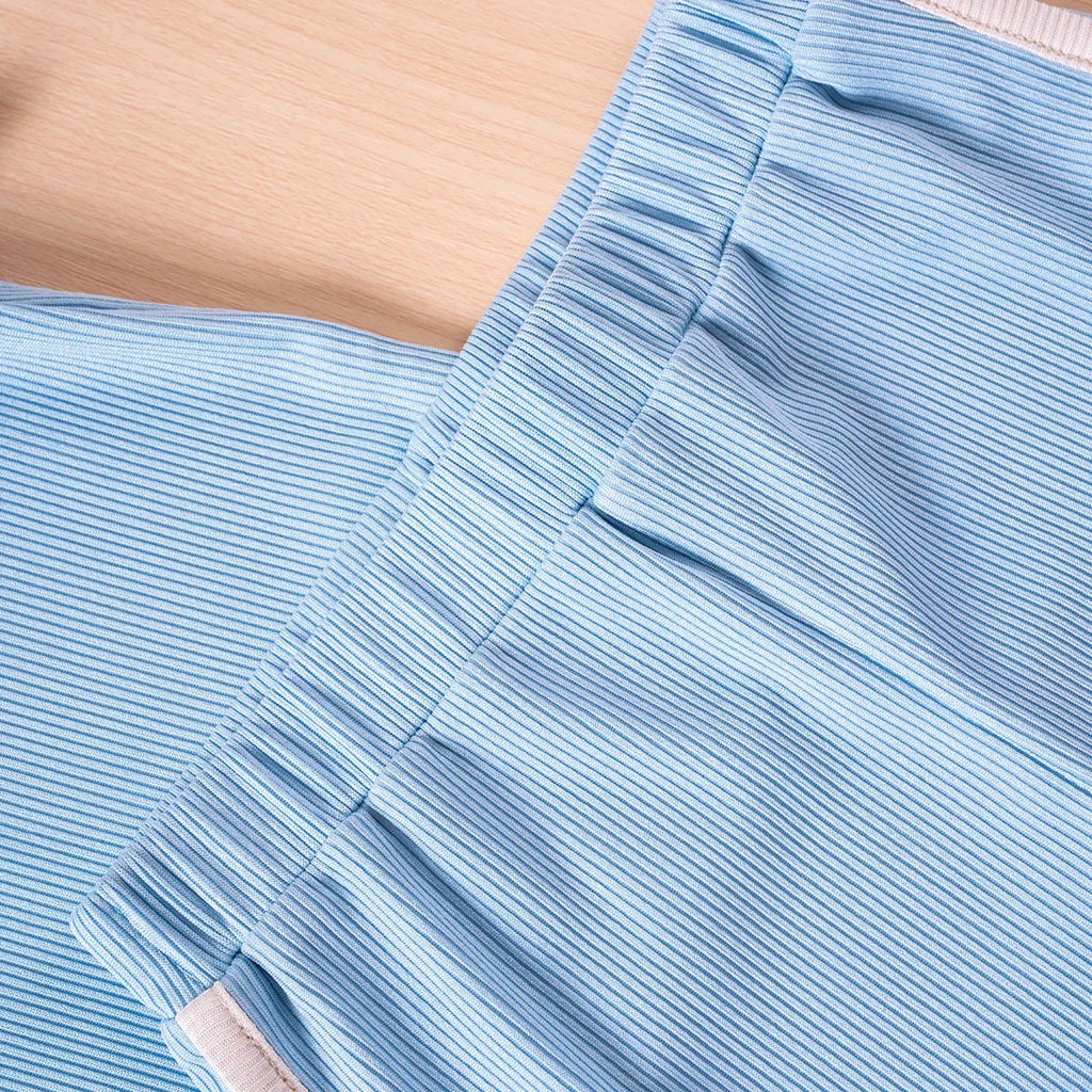Ensemble 2 pièces bébé mixte – T-shirt uni manches courtes & short coton, 6 mois-5 ans