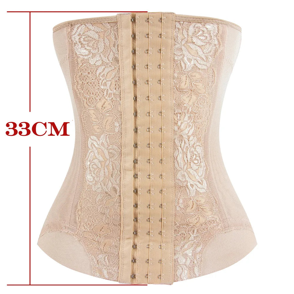 Corset Gainant Brodé en Mesh pour Femme – Gaine Colombienne Ventre Plat