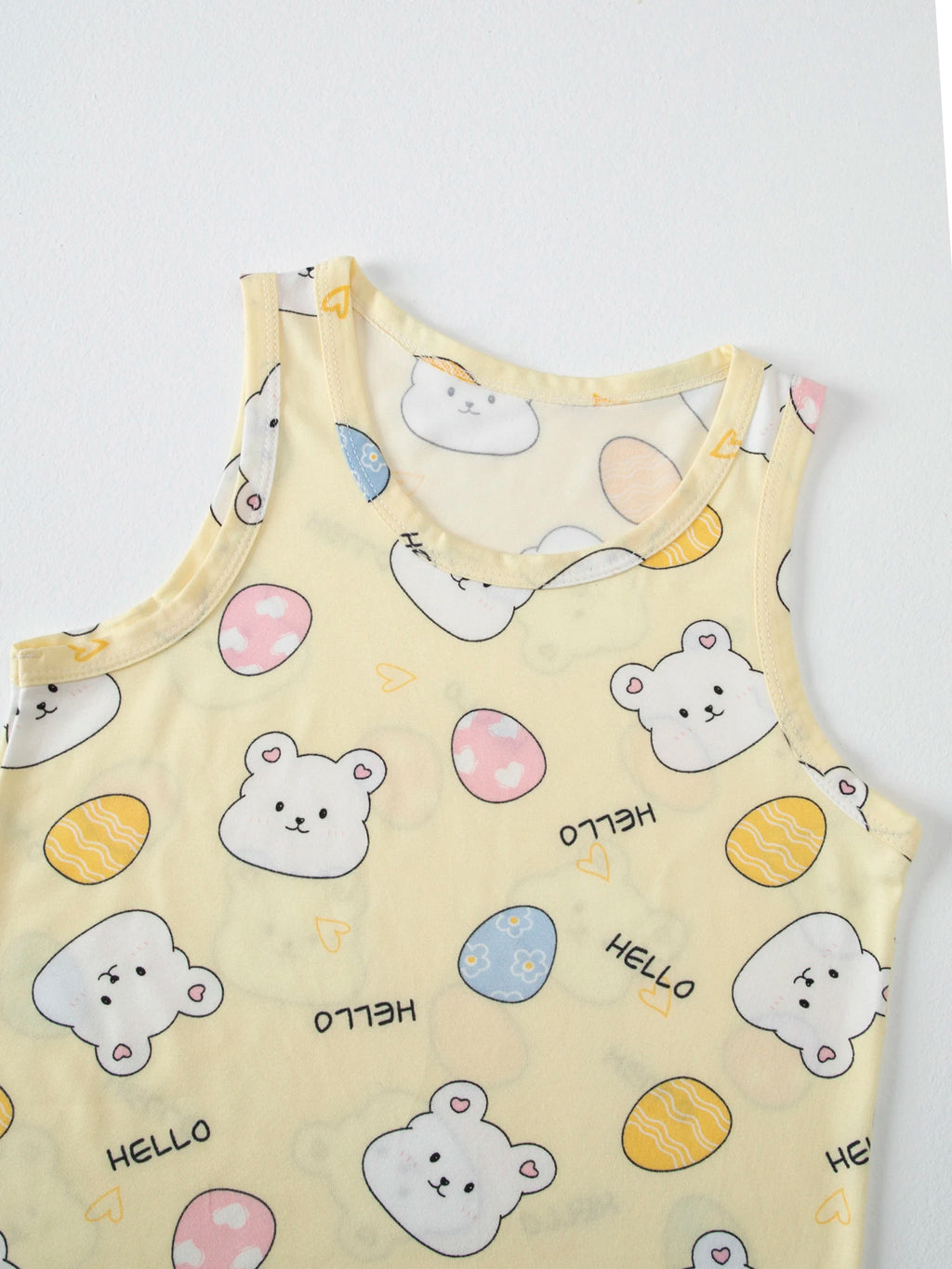 Ensemble 2 pièces enfant mixte – T-shirt manches courtes & short imprimé animaux, été 4-6 ans