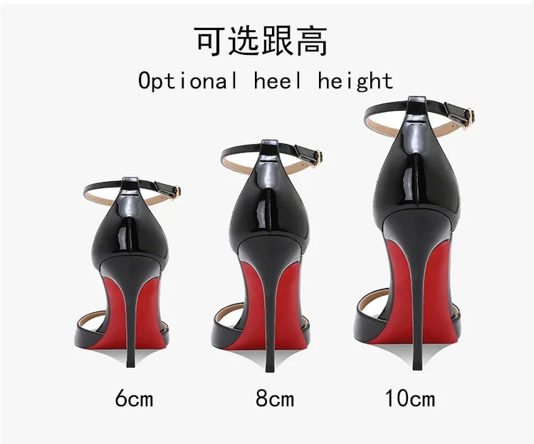 Sandales Talon Fin Femme Princesse Été Nude — Bouton, Jupe, Tailles 33-46