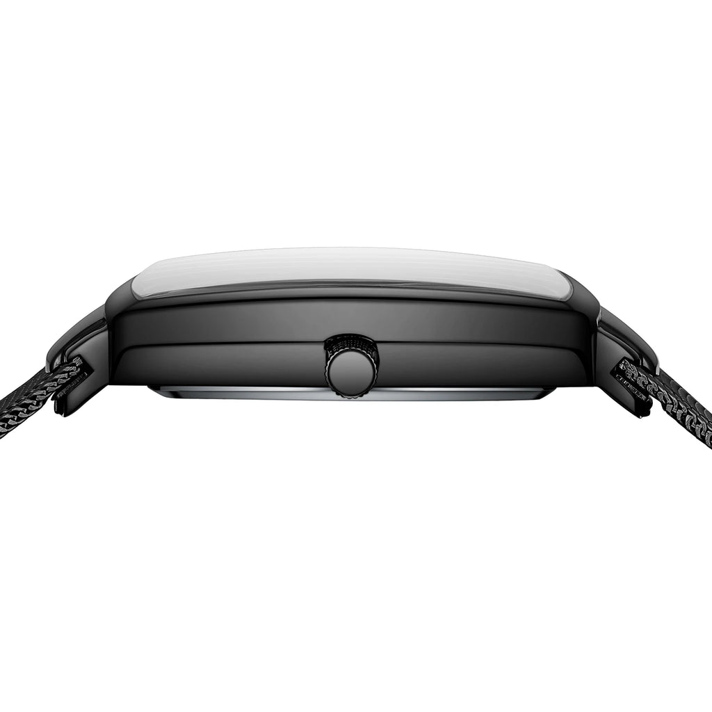 NIBOSI Montre Homme Luxe Carrée Quartz — Maille Ultra-Fine, Étanche, Lumineux