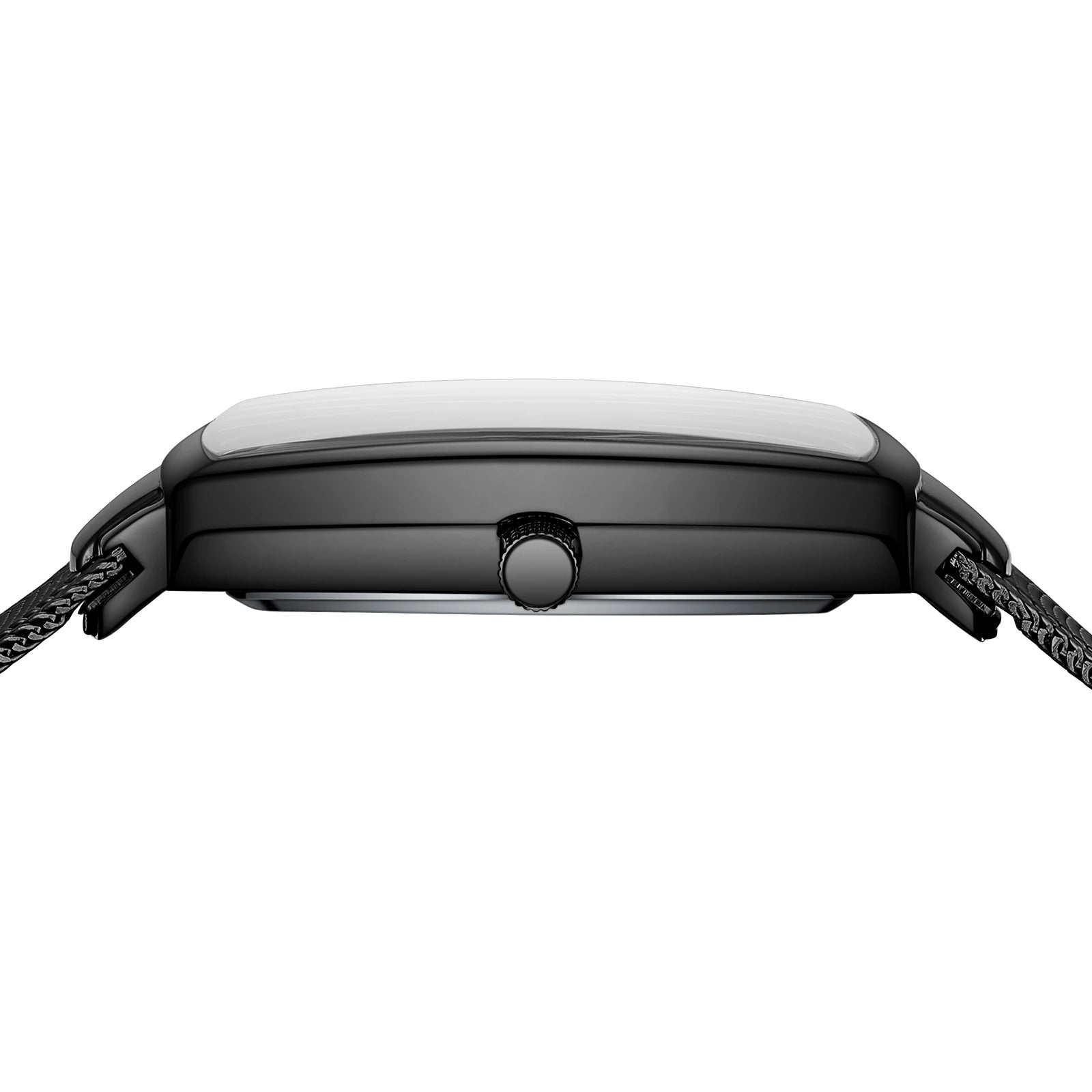 NIBOSI Montre Homme Luxe Carrée Quartz — Maille Ultra-Fine, Étanche, Lumineux