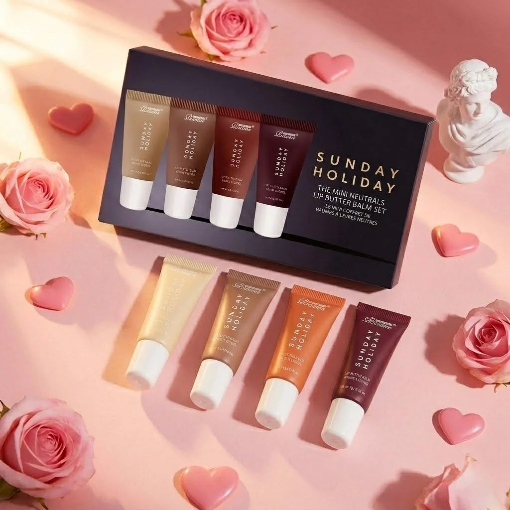 Set 4 Gloss Lèvres Mat Liquide Waterproof Coréen — Cadeau Saint-Valentin
