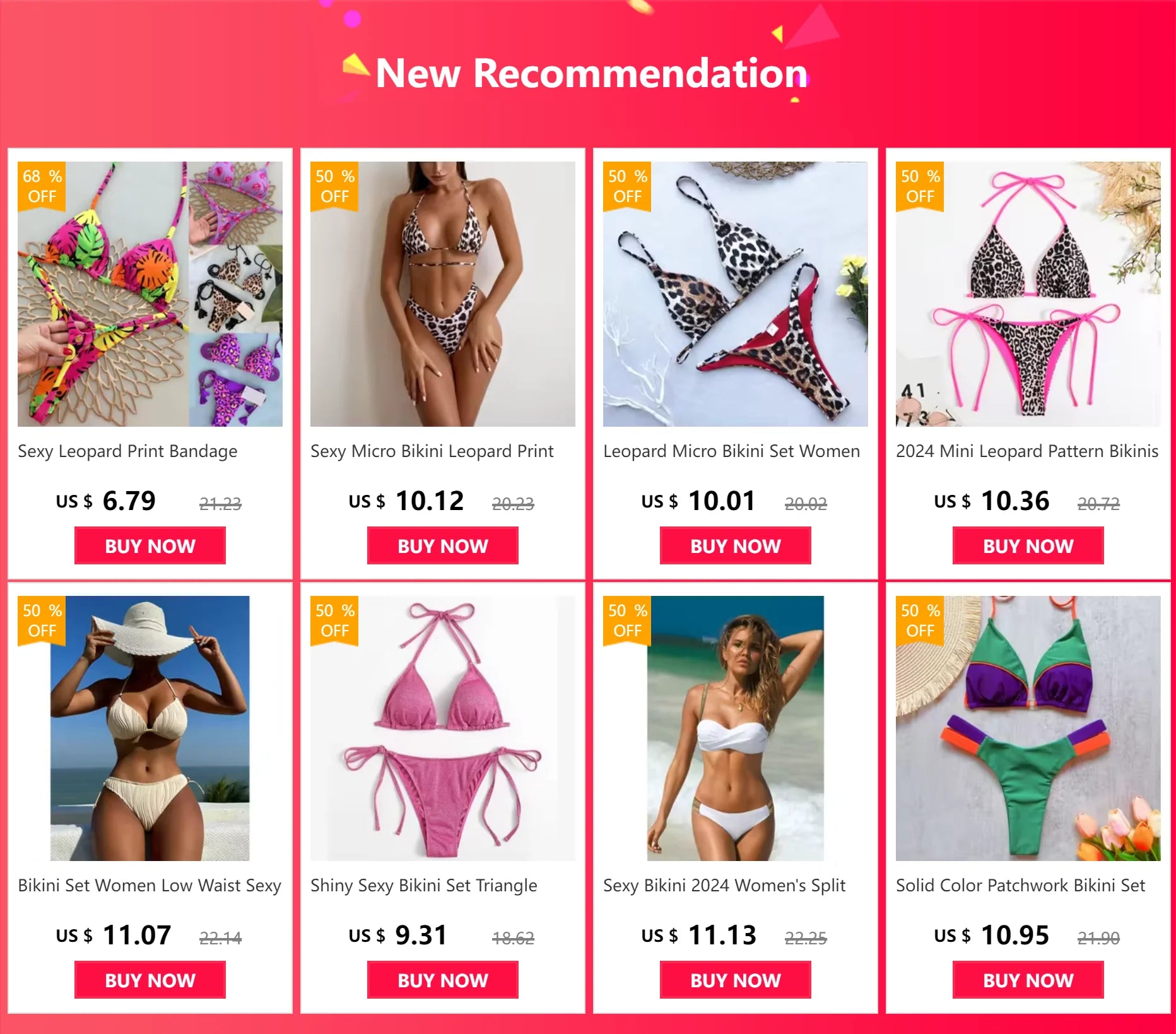 Bikini Paillettes Halter Sexy — Sequins Brillants, Maillot de Bain Femme Plage