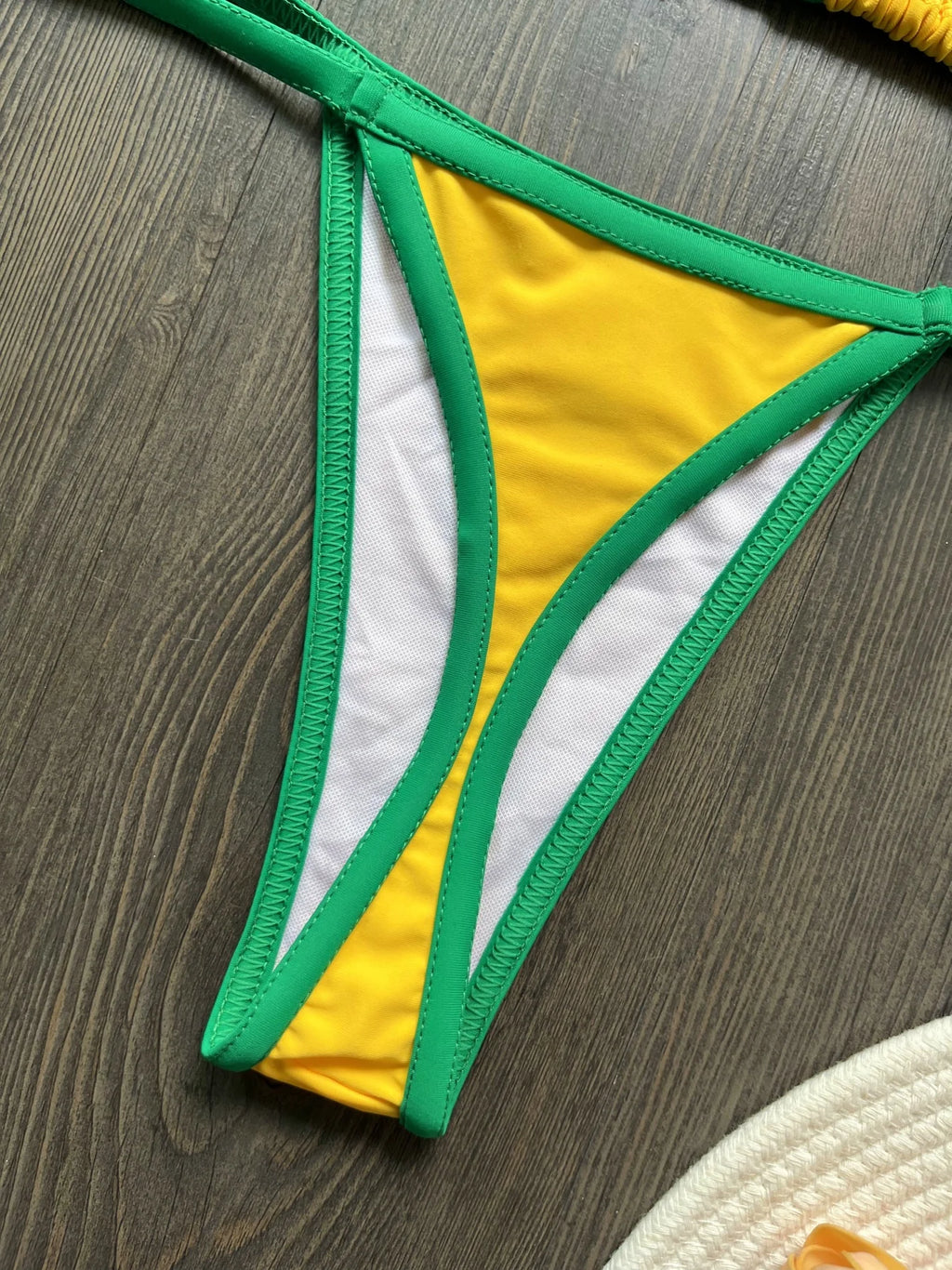 Bikini Brésilien Broderie Femme RUOTONSEPT — Drapeau Brésil, Deux Pièces, Maillot de Bain Été