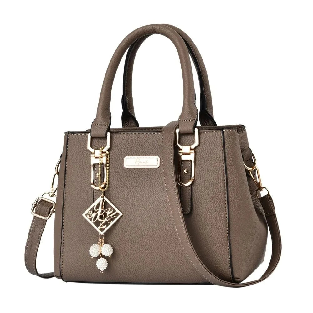 Sac À Main Femme Cuir Casual — Grande Capacité, Sac Épaule Messenger