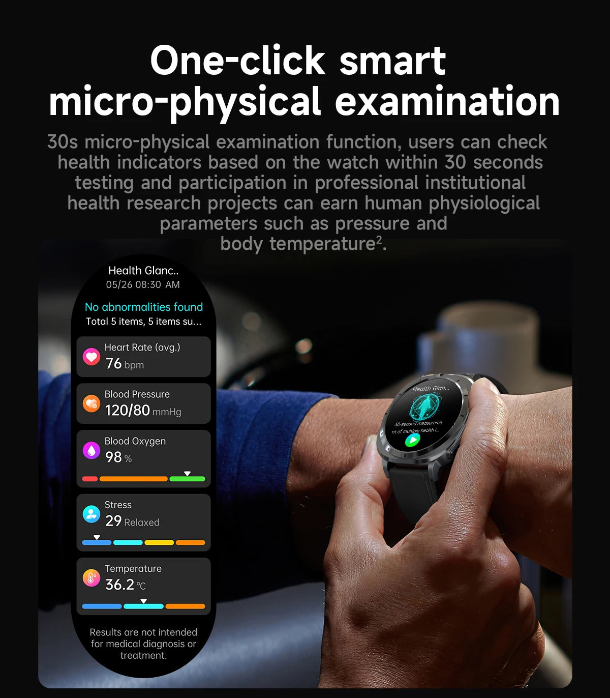 Montre Connectée Santé ECG Laser 2025 — Tension Artérielle, Acide Urique, NFC, Appels