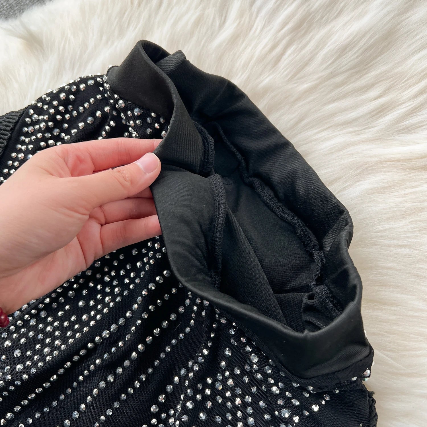 Ensemble Femme Manches Longues Sequins & Franges — Jupe Longue Tendance 2024
