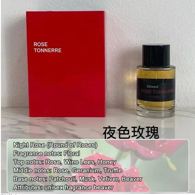 عطر للجنسين بتركيز ماء عطر 100 مل – عطر زهري برائحة بتلات الورد والحمضيات، يدوم طويلاً