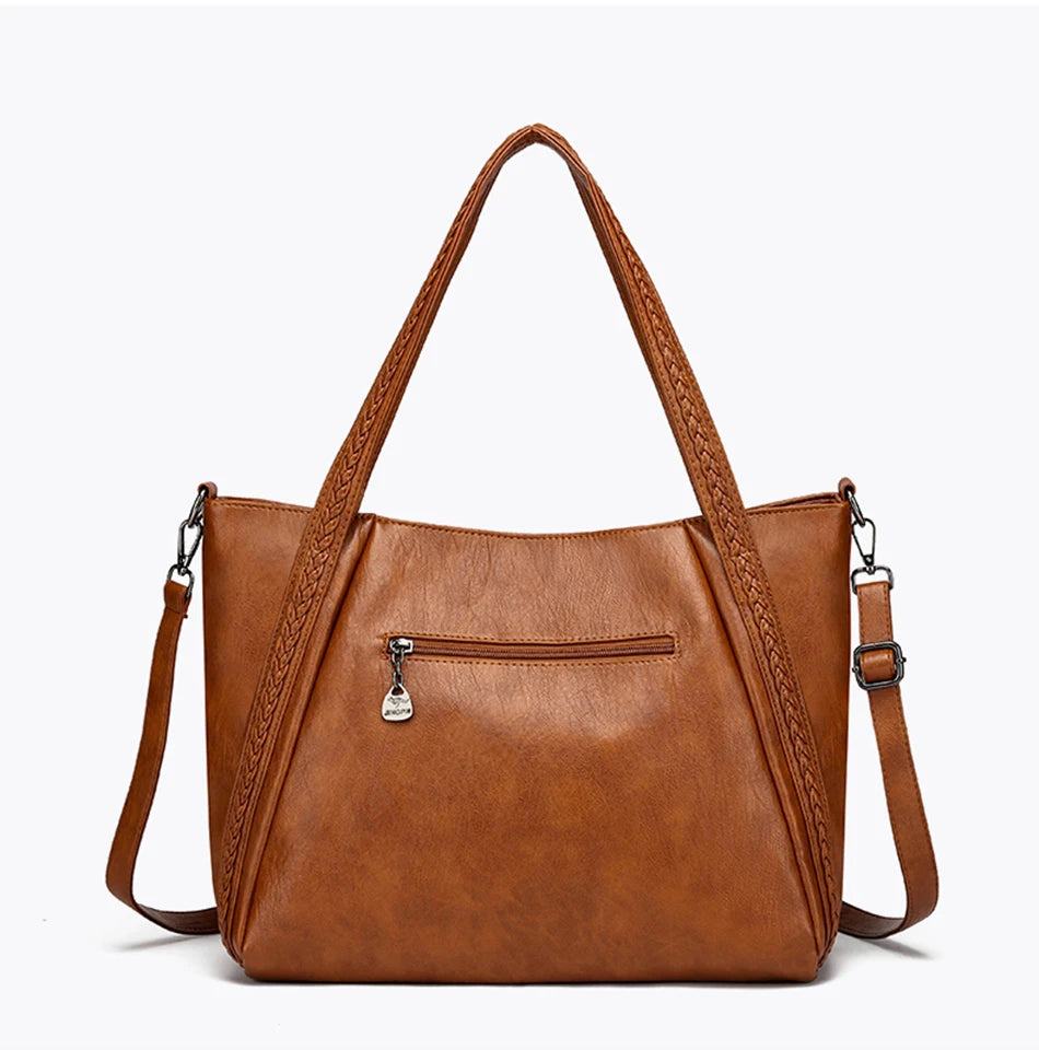 Sac À Main Femme Cuir PU Grande Marque — Tote Casual Élégant, Bandoulière