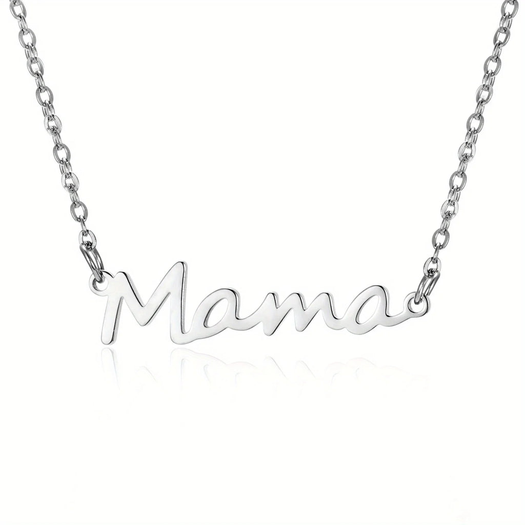 Collier Pendentif MAMA Tendance & Mignon – Bijou Chaîne Clavicule Fête des Mères