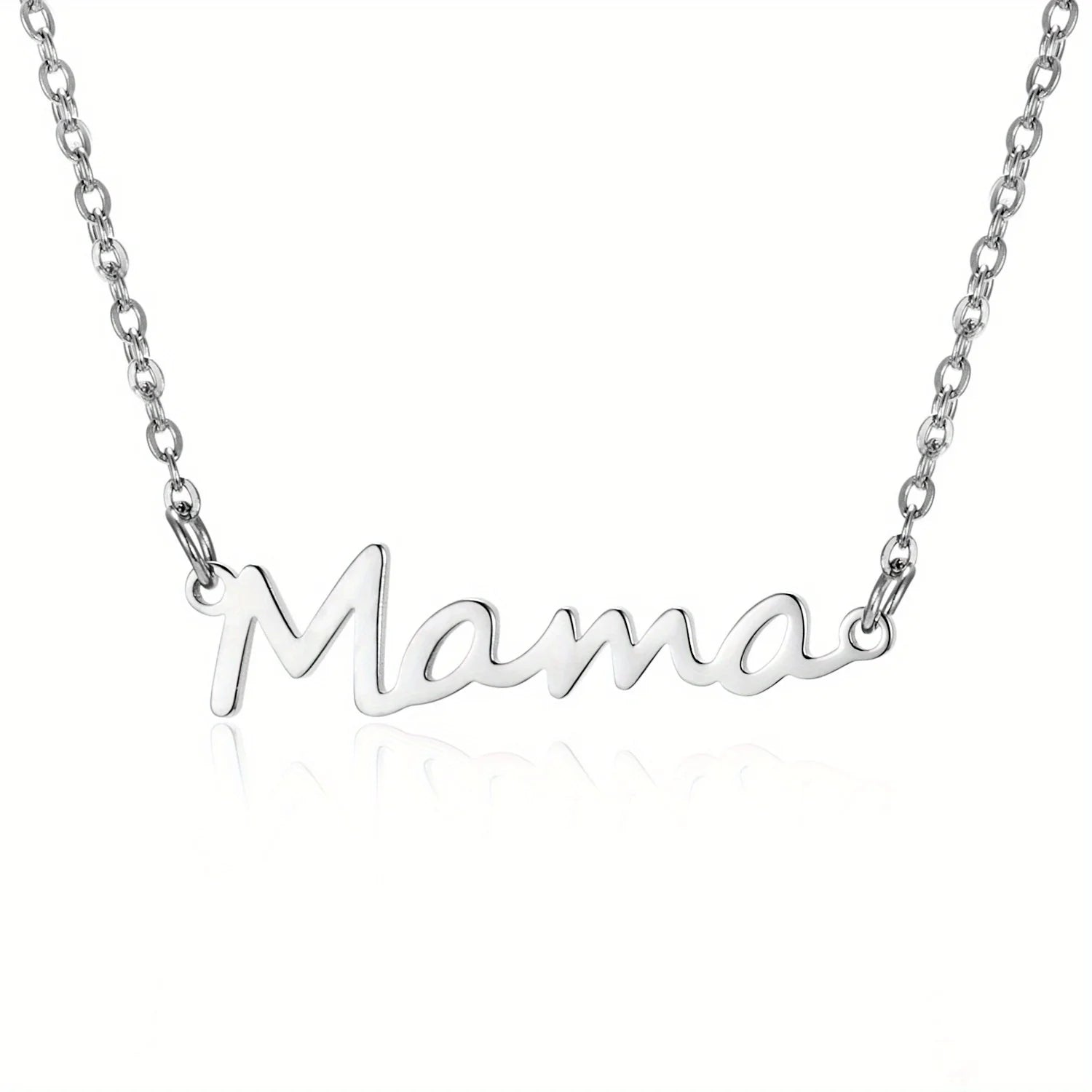 Collier Pendentif MAMA Tendance & Mignon – Bijou Chaîne Clavicule Fête des Mères