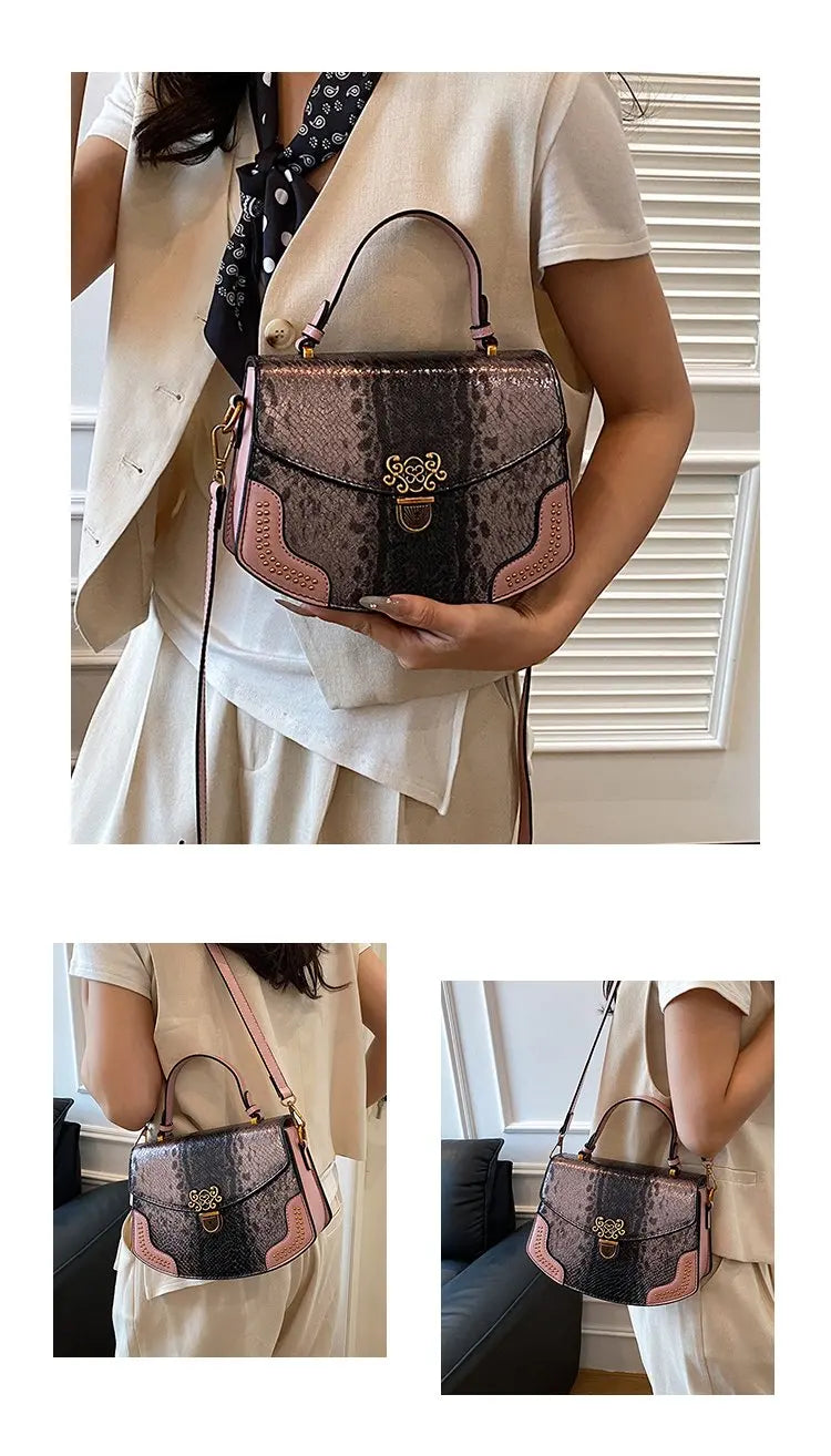 Sac À Main Femme Luxe Grande Capacité — Cuir Élégant, Tote Épaule, Grande Marque
