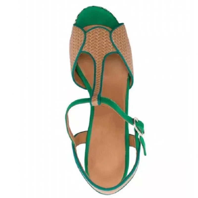 JOCHEBED HU Escarpins Cuir Véritable Plateforme — Talon Carré Luxe, Tailles 36-44