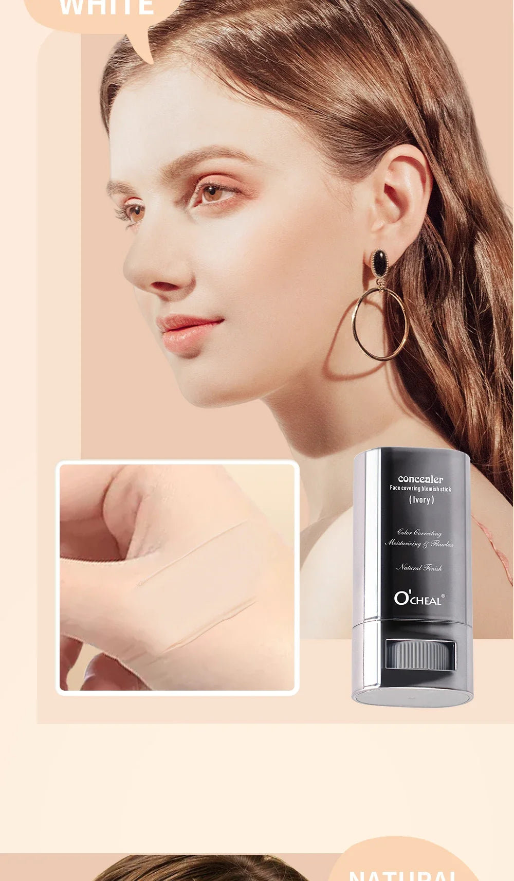 Stick Fond de Teint Contouring Magique Longue Tenue Léger — Correcteur Lumineux