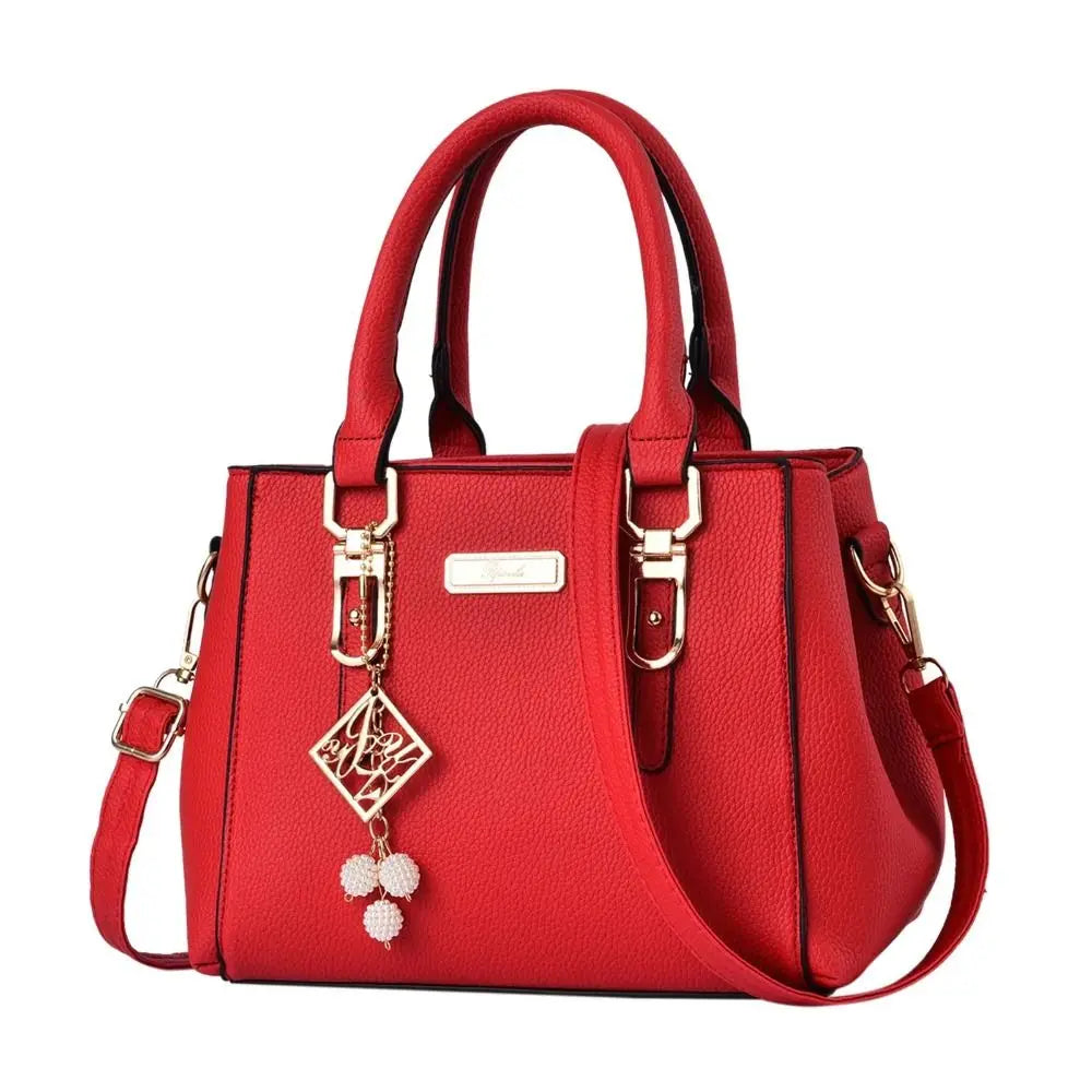 Sac À Main Femme Cuir Casual — Grande Capacité, Sac Épaule Messenger
