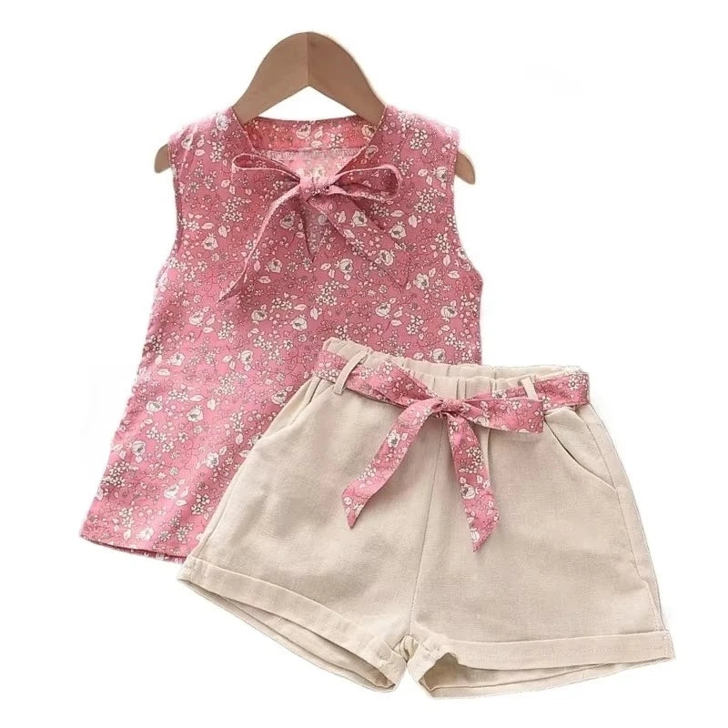 Ensemble 2 Pièces Fille Été — Débardeur & Short Enfant Mode
