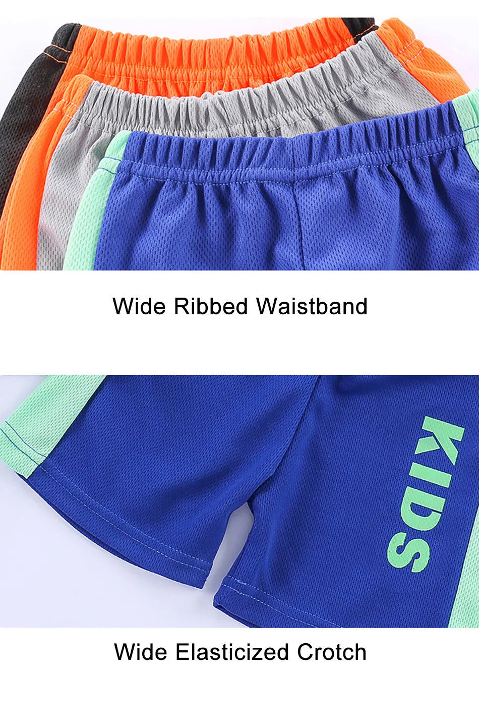 Ensemble 2 pièces enfant mixte – T-shirt manches courtes & short sport imprimé lettres, 2-12 ans