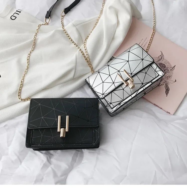 Sac Bandoulière Femme TPU Rayé Design Carré — Sac Épaule Tendance & Léger