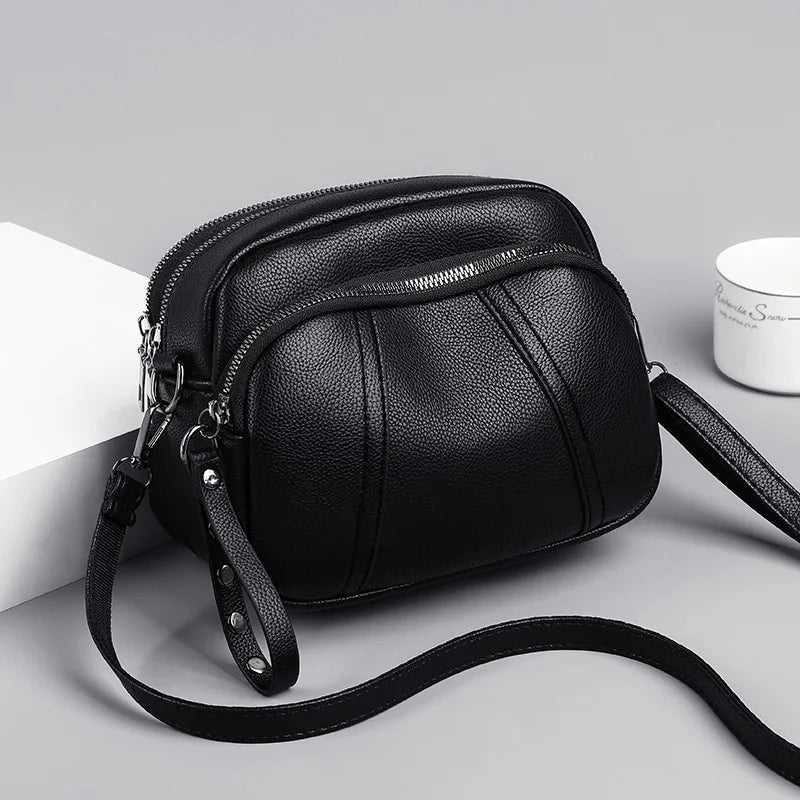Sac à Main Femme Cuir Luxe Designer — Bandoulière Épaule, Grande Marque
