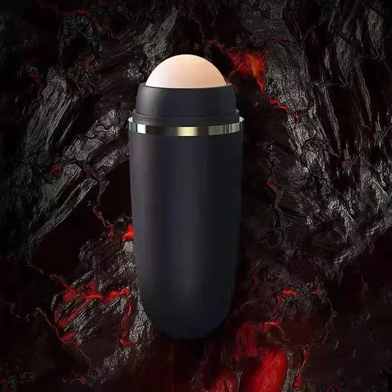 Rouleau Anti-Brillance Pierre Volcanique Patte de Chat Rose — Soin Visage