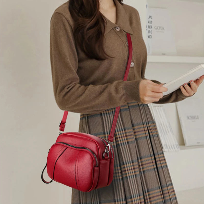 Sac à Main Femme Cuir Luxe Designer — Bandoulière Épaule, Grande Marque