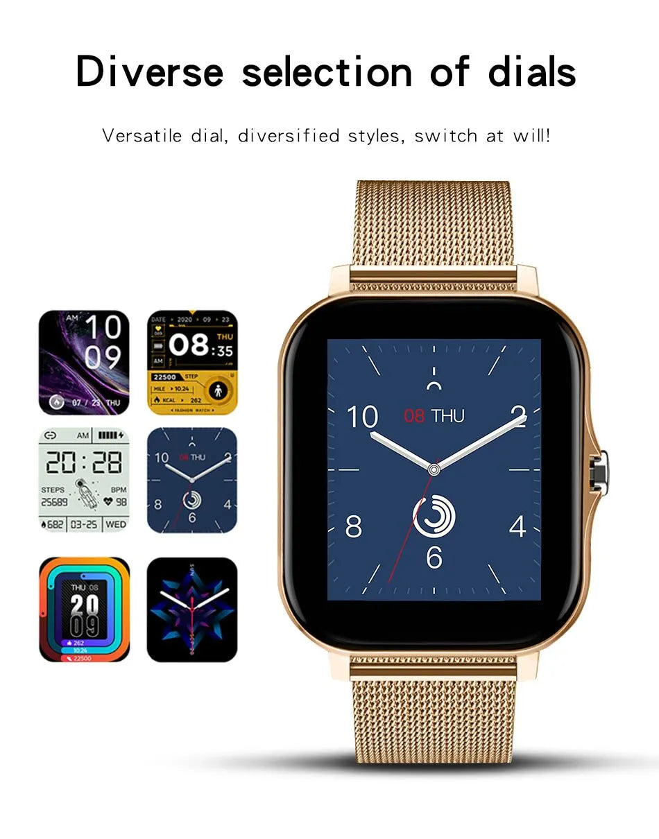 Montre Connectée GPS Sport Homme Femme — Écran Tactile, Appels Bluetooth, Smartwatch 2025