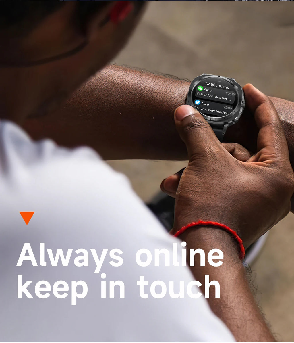 Montre Connectée Santé ECG Laser 2025 — Tension Artérielle, Acide Urique, NFC, Appels