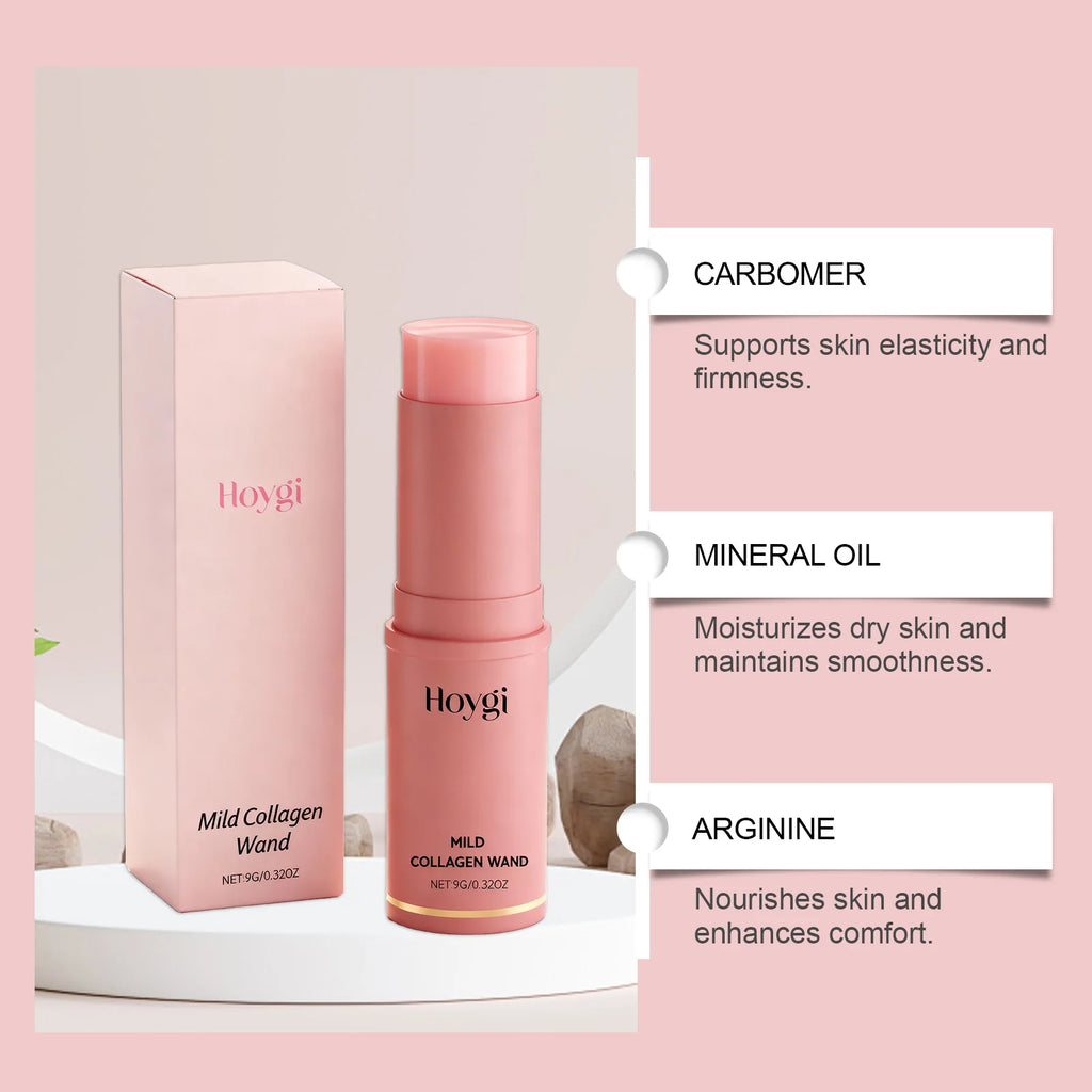 Stick Hydratant Rose Collagène Visage Multifonction — Soin Coréen Base Maquillage