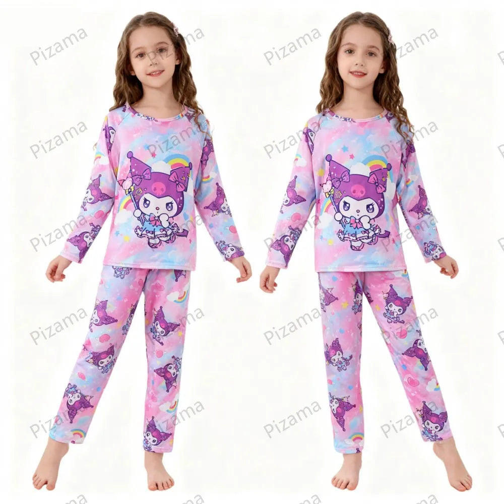 Pyjama Enfant Sanrio Hello Kitty — Manches Longues, Cinnamoroll & Kuromi, Doux