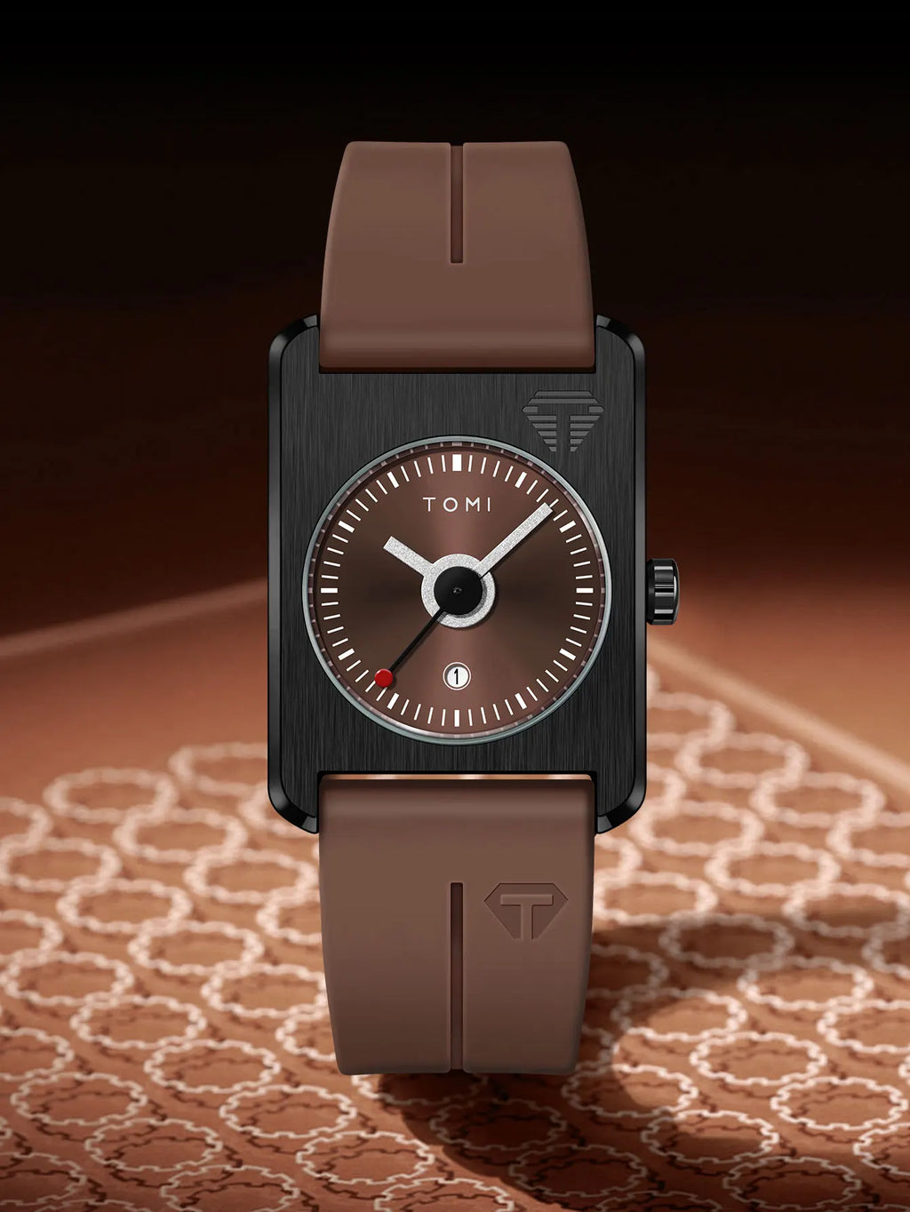 Montre Homme Fashion Quartz — Petit Cadran Carré, Boucle Magnétique, Casual Léger