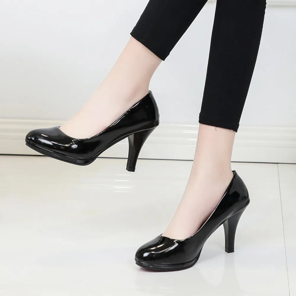 Escarpins Femme Talon Haut Mariage — Blanc, Noir, Rouge, Grande Taille 34-42