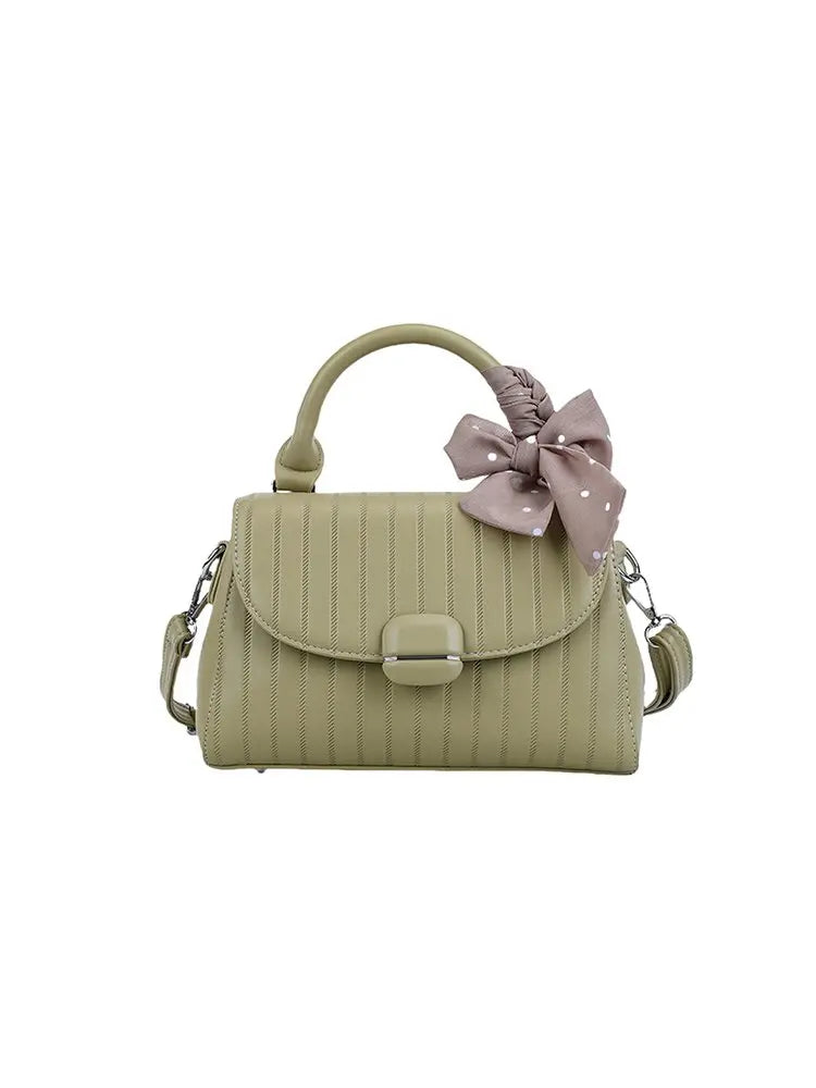 Sac Satchel Carré Minimaliste Femme — Détail Cuir, Grande Capacité, Sac Couches Luxe