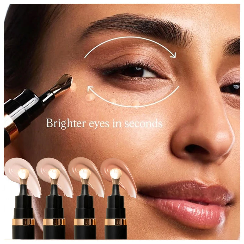 Correcteur Lumineux 4 Couleurs — Anti-Cernes, Illuminateur, Maquillage Liquide