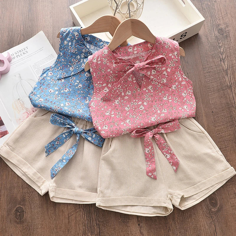 Ensemble 2 Pièces Fille Été — Débardeur & Short Enfant Mode