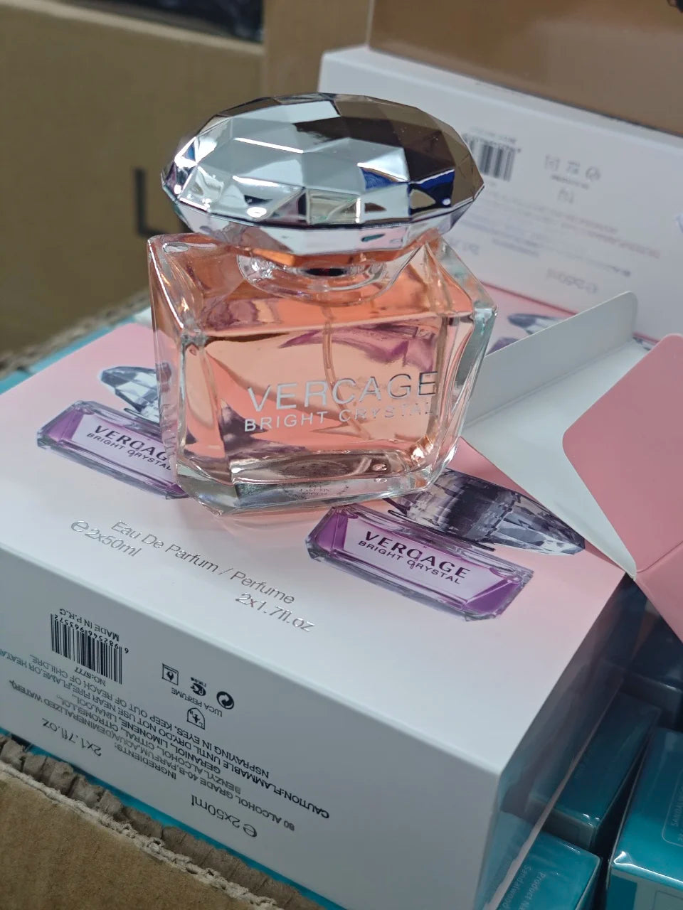 Parfum Femme Sweet Love — Spray Corps Longue Durée 50ml, Senteur Florale, Flacon Diamant Crystal