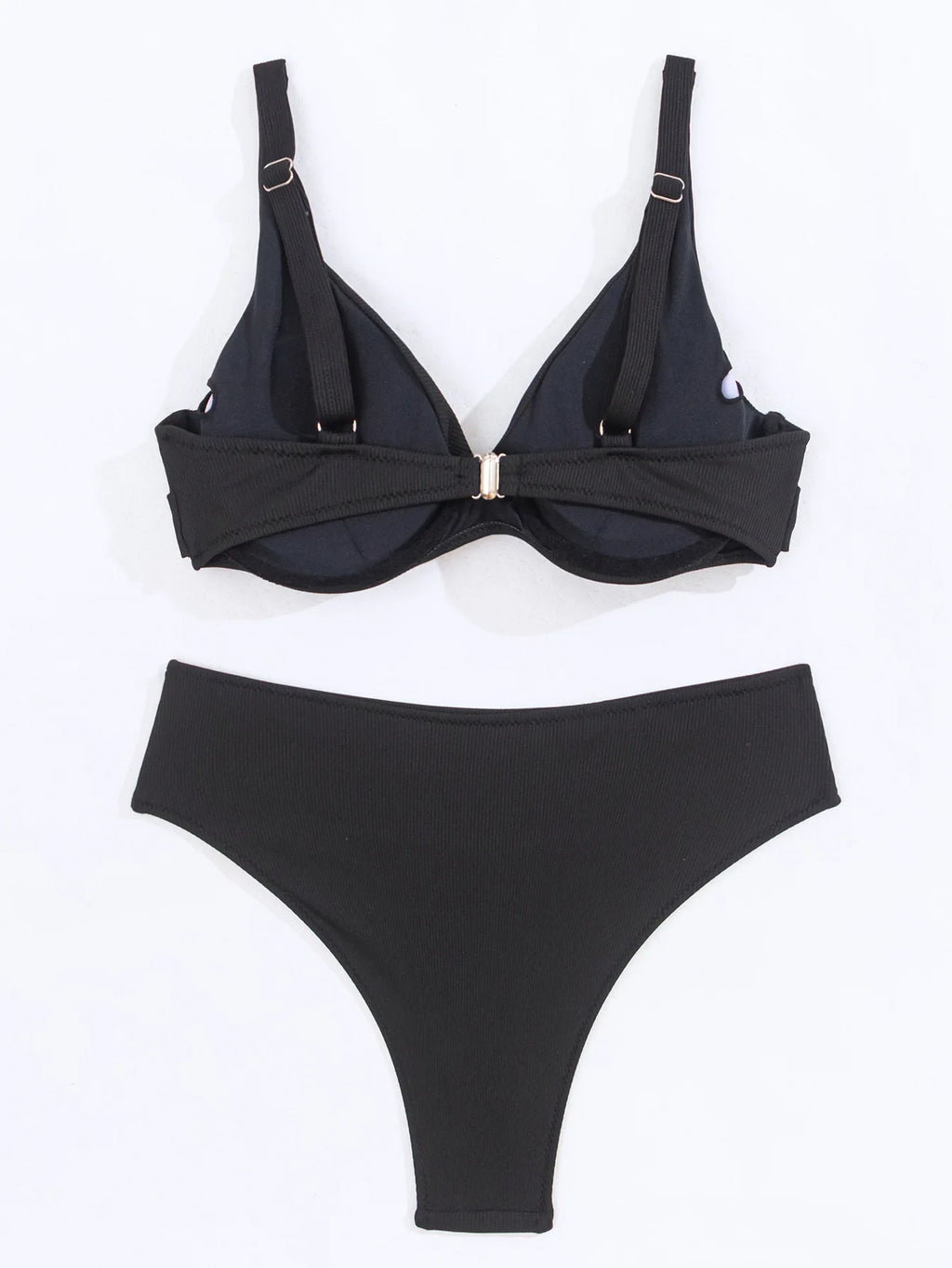 Bikini 2 Pièces Femme Uni 2025 — Maillot de Bain Sexy, Plage & Vacances