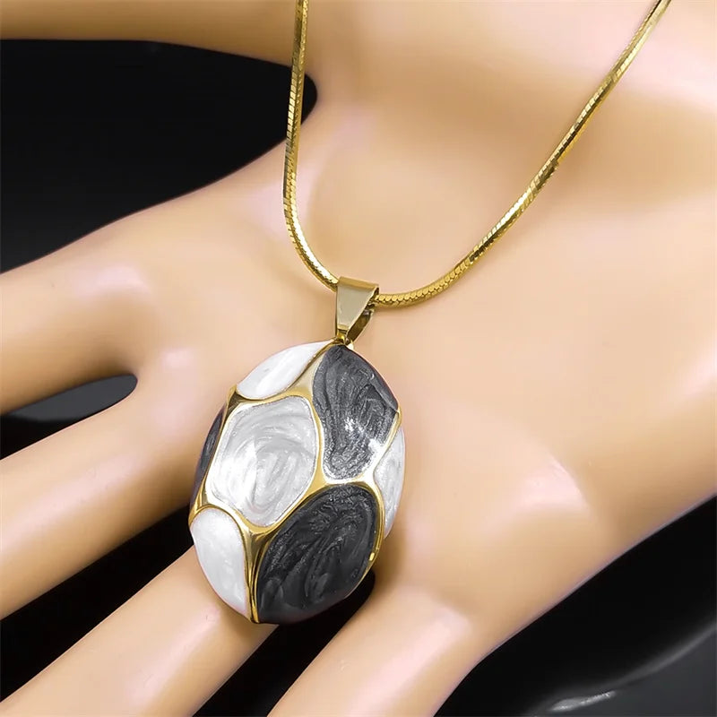 Collier Pendentif Charme Rose Femme — Chaîne Acier Inoxydable Doré Boho