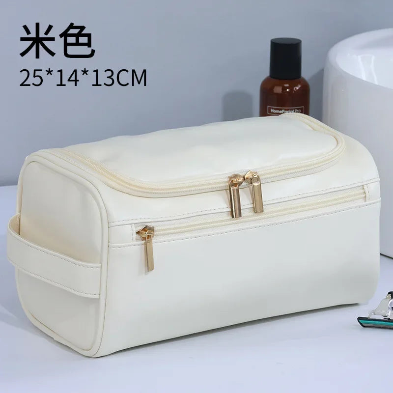 Trousse Toilette Luxe Homme Vintage — Organisateur Voyage Cosmétique Suspendu
