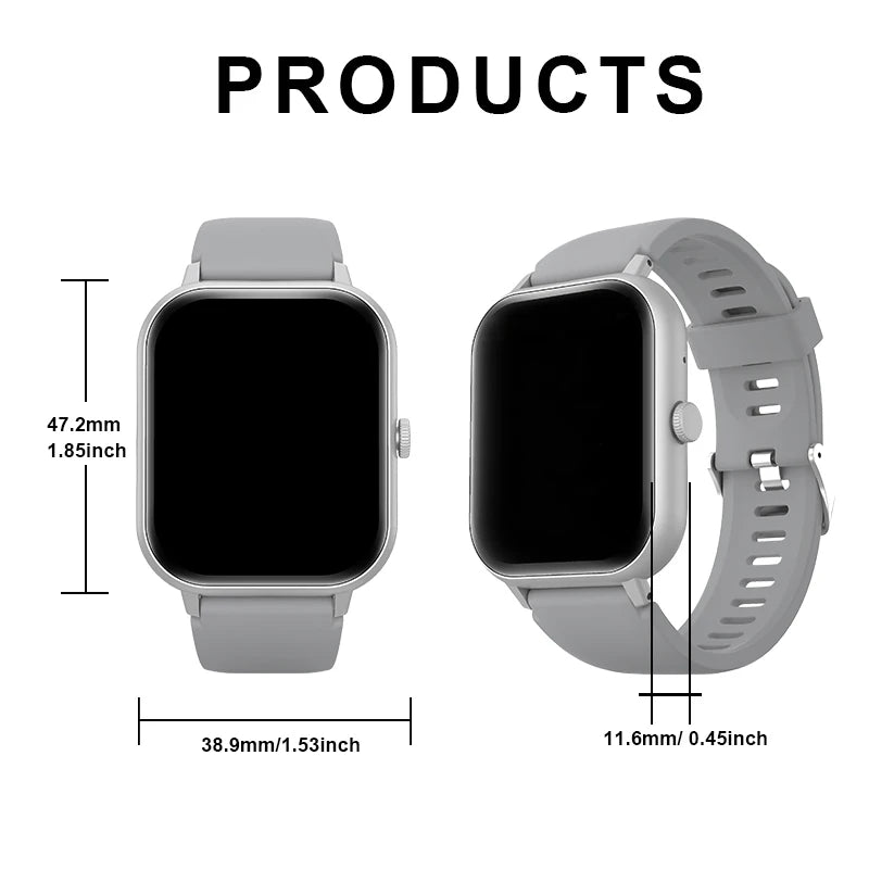 Montre Connectée Appels Sans Fil — Multi-Sport, Homme Femme, Compatible iPhone Android