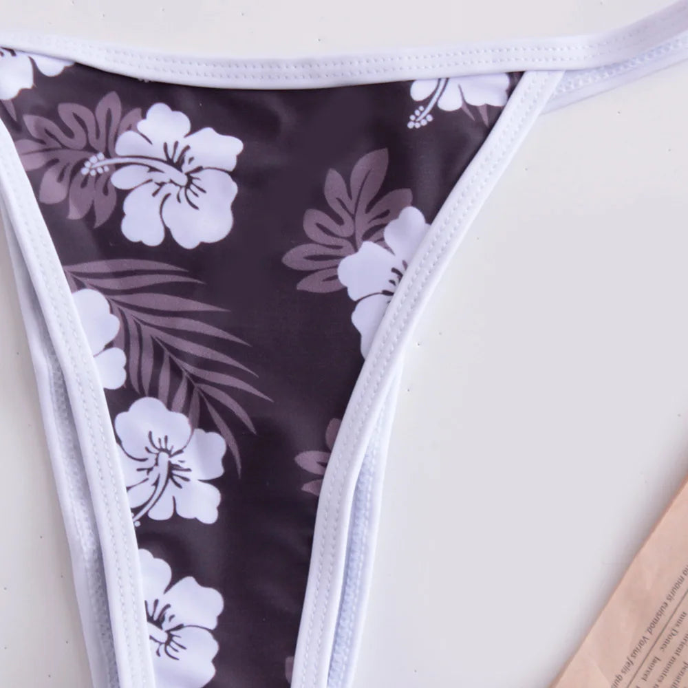 Micro Bikini Vintage Brésilien 2025 — Maillot de Bain Sexy Femme