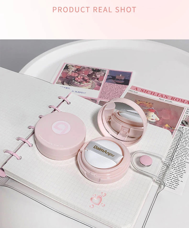 Blush Mousse Rose Fille Palette 4 Couleurs Mat & Pêche — Contouring Visage