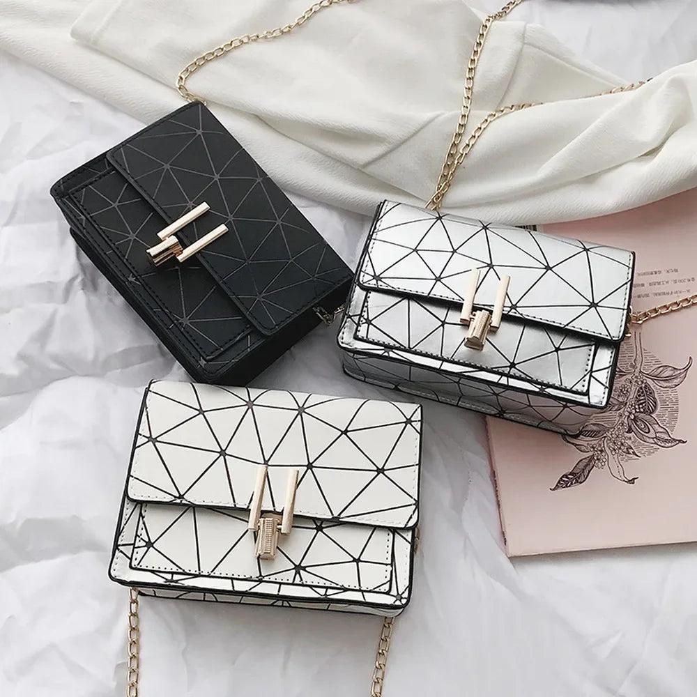 Sac Bandoulière Femme TPU Rayé Design Carré — Sac Épaule Tendance & Léger
