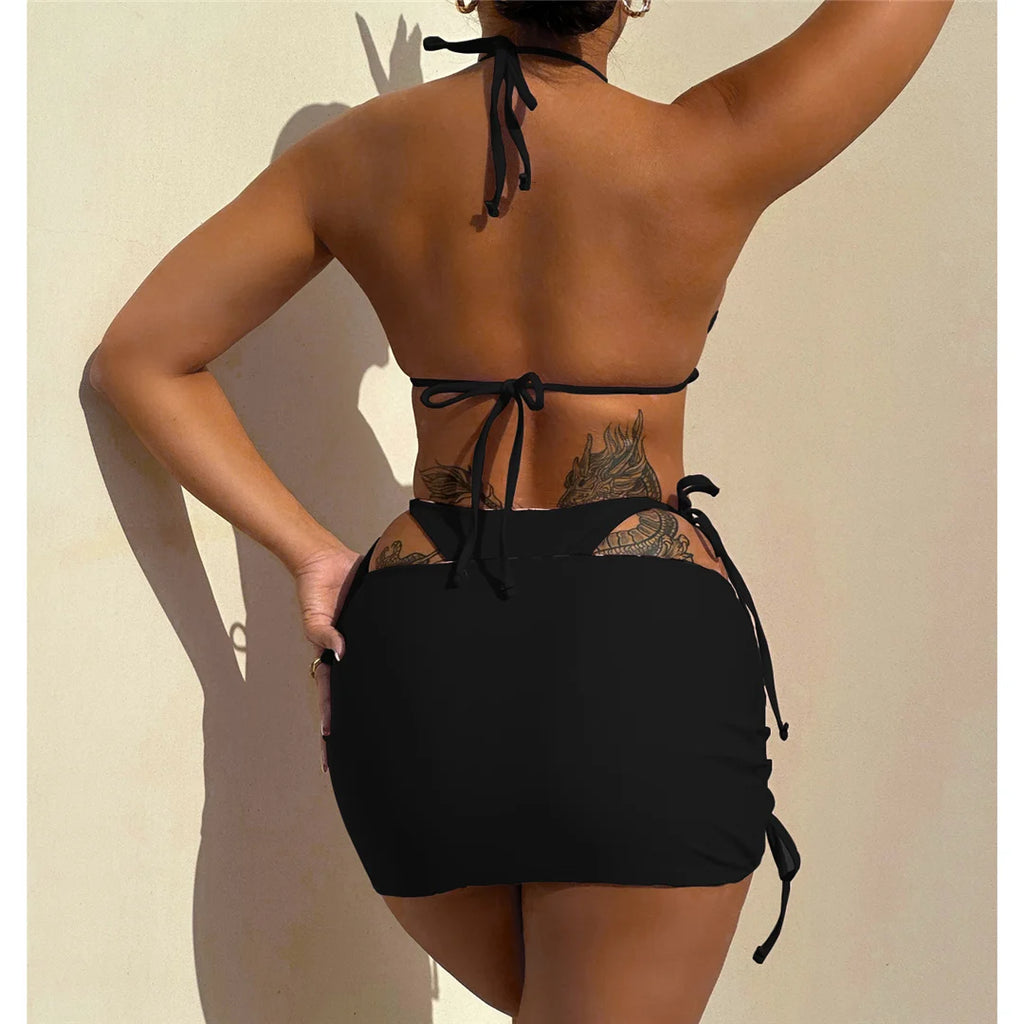 Bikini Léopard Réversible 2 Faces — 3 Pièces XS-XL, Maillot de Bain Femme