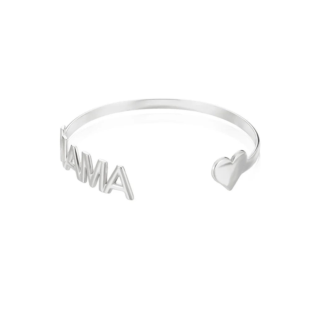 Set Bijoux Femme Bracelet Jonc Acier Inoxydable Doré – Cadeau Fête des Mères