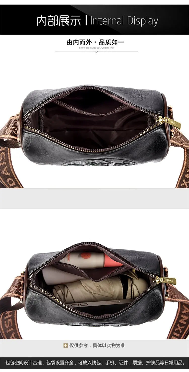 Sac Seau Femme Cuir PU Souple — Tote Casual Grande Capacité, Bandoulière