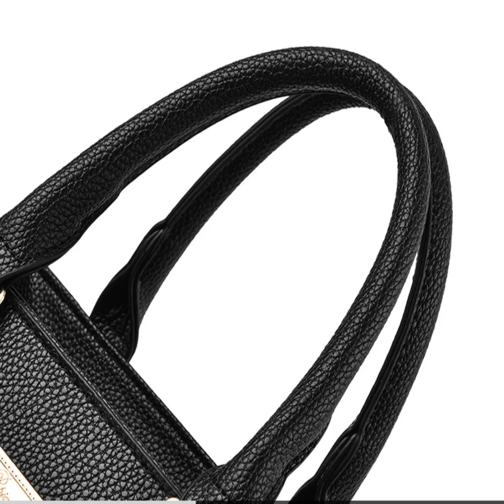 Sac À Main Femme Cuir Casual — Grande Capacité, Sac Épaule Messenger