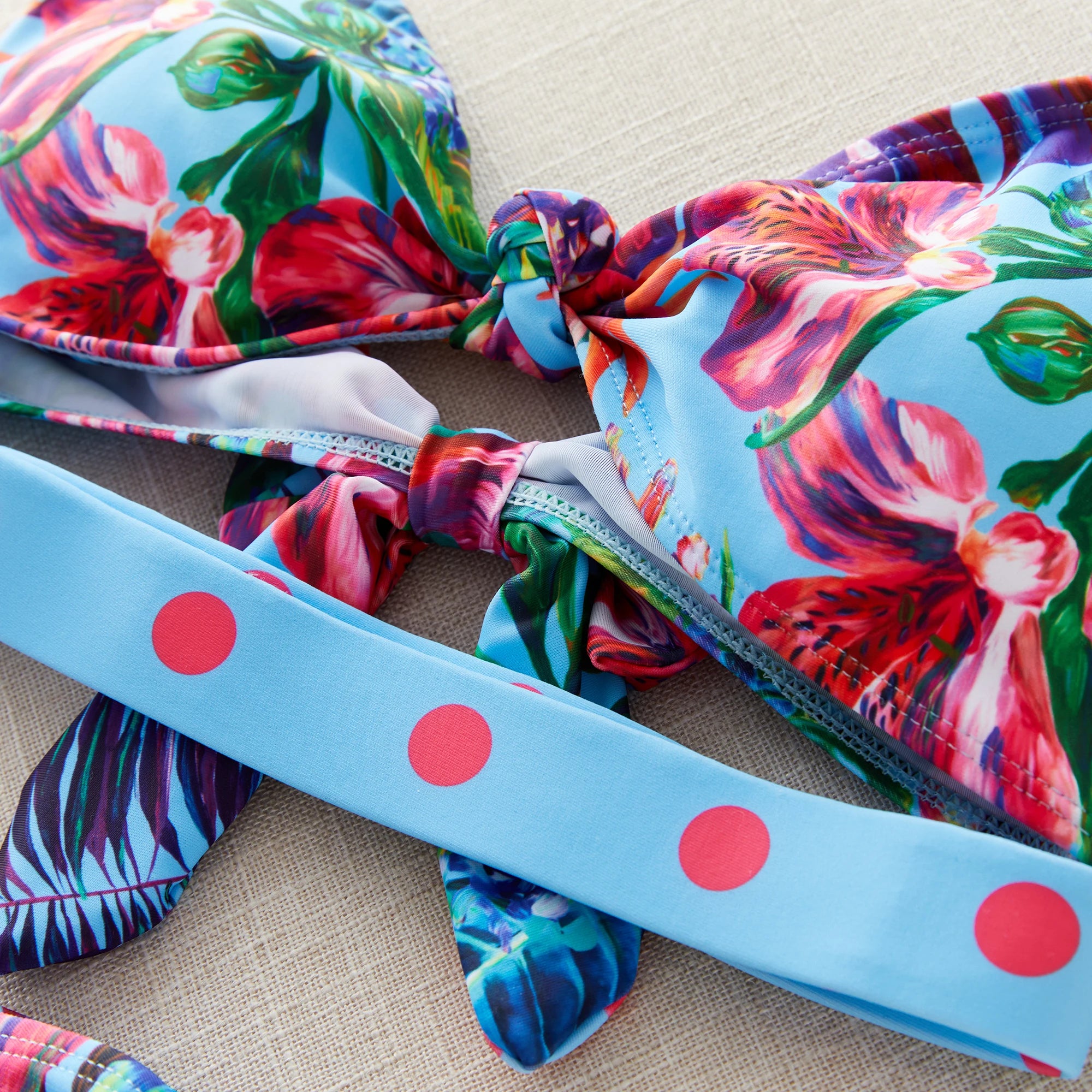 Bikini Taille Haute Bandage Floral 2026 — Volanté, Push Up, Bretelles Brésilien