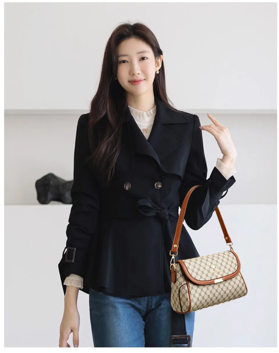 Sac À Main Femme Fleurs Luxe — Bandoulière Épaule, Tote Casual Tendance