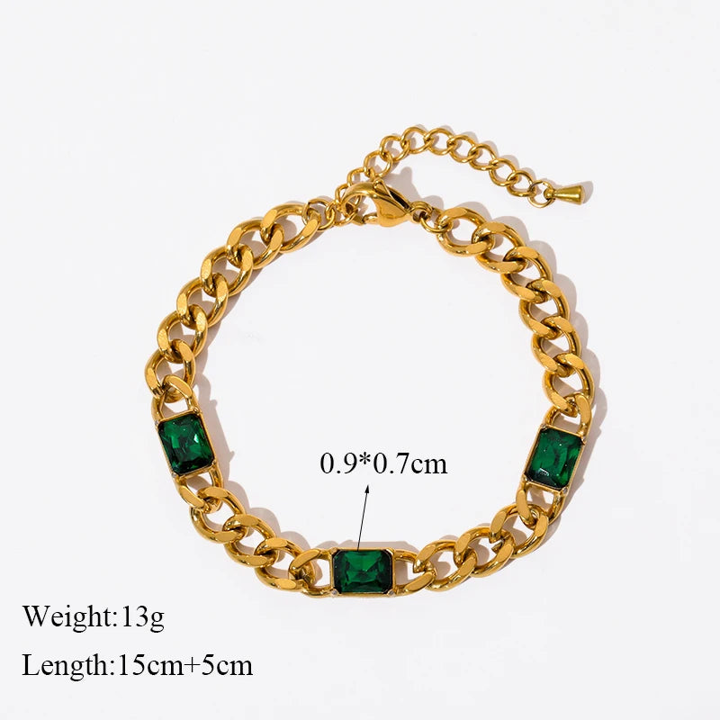 Bracelet Jonc Acier Inoxydable 316L Doré Femme — Chaîne Poignet Tendance Waterproof
